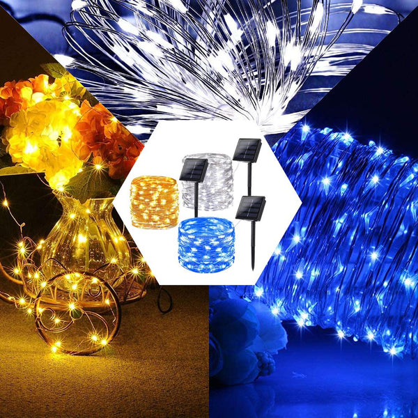 Enchanted solar glow string lights, 20m waterproof outdoor decor – view 7