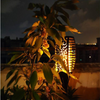 Solar flame torches with LED flickering firelight, outdoor garden decor – view 10