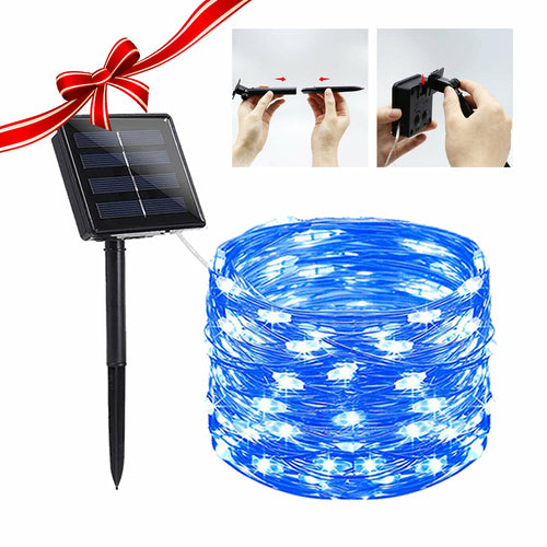 Enchanted solar glow string lights, 20m waterproof outdoor decor – view 12