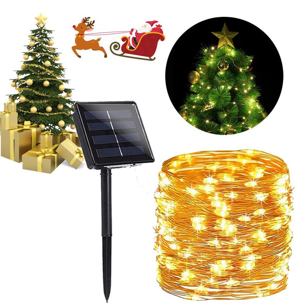Enchanted solar glow string lights, 20m waterproof outdoor decor – view 4