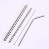 Close-up of mirror-polished finish on food-grade 18/8 stainless steel bent straw