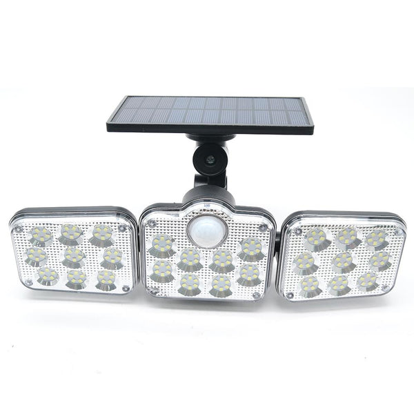 3-head solar motion sensor light with 270-degree angle – product view 4