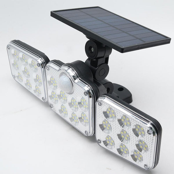 3-head solar motion sensor light with 270-degree angle – product view 6