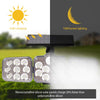 3-head solar motion sensor light with 270-degree angle – product view 10