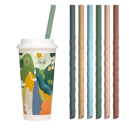 Silicon Reusable Straws | 6pc Colorful Eco-Set | GenTree Home