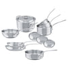 Mauviel 1830 M'COOK 5-Ply 12-Piece Cookware Set With Cast Stainless Steel Handles