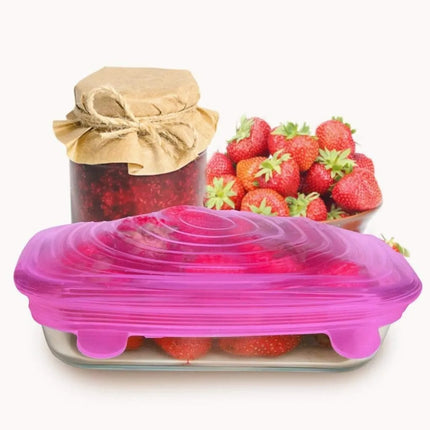Reusable Silicone Stretch Lids | 6-Piece Airtight Set | GenTree Home