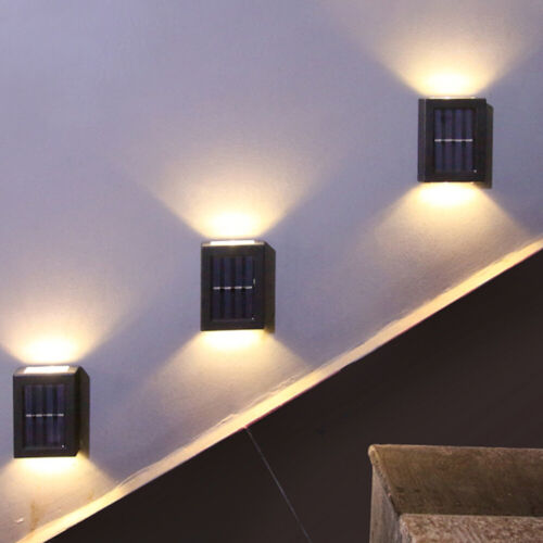 Solar Up & Down Wall Lights | Waterproof Pair | GenTree Home