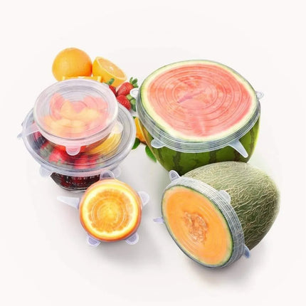 Reusable Silicone Stretch Lids | 6-Piece Airtight Set | GenTree Home
