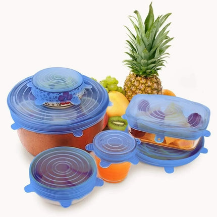 Reusable Silicone Stretch Lids | 6-Piece Airtight Set | GenTree Home