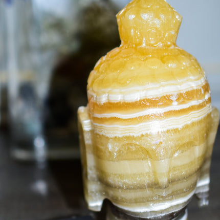 Onyx Buddha Head | Hand-Carved Zen Decor | GenTree Home