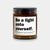 Be a Light Unto Yourself mindfulness soy candle in 9 oz amber glass vessel, hand-poured natural soy wax
