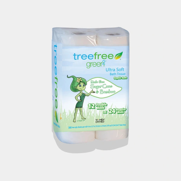 Close-up of ultra-soft bamboo and sugar cane blend toilet paper sheets, embossed for premium strength