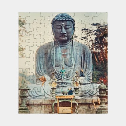 Bronze Buddha Wood Puzzle - 72 Piece Kamakura Art