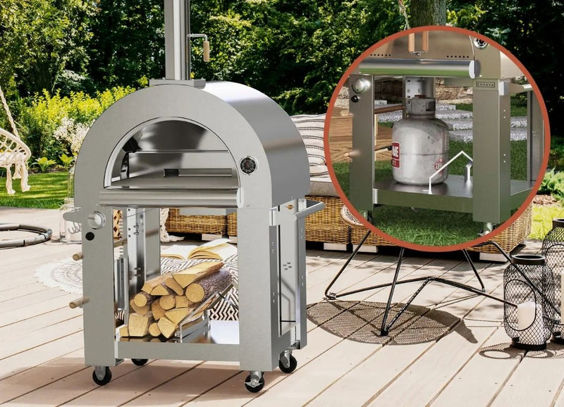 <p>Gas or wood dual option</p>