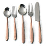 INOX Artisans Crimson hammered flatware place setting, view 2