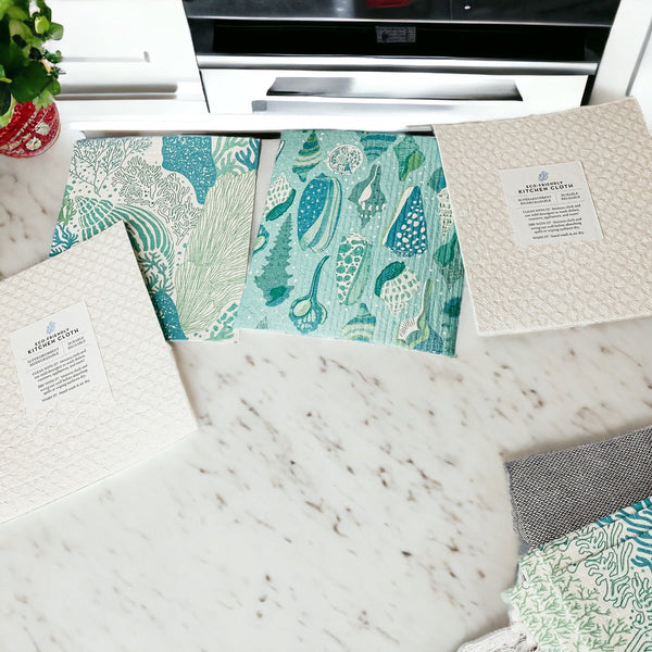 Sea Biodegradable Cloth | Eco-Friendly Reusable Sponge | GenTree Home*
