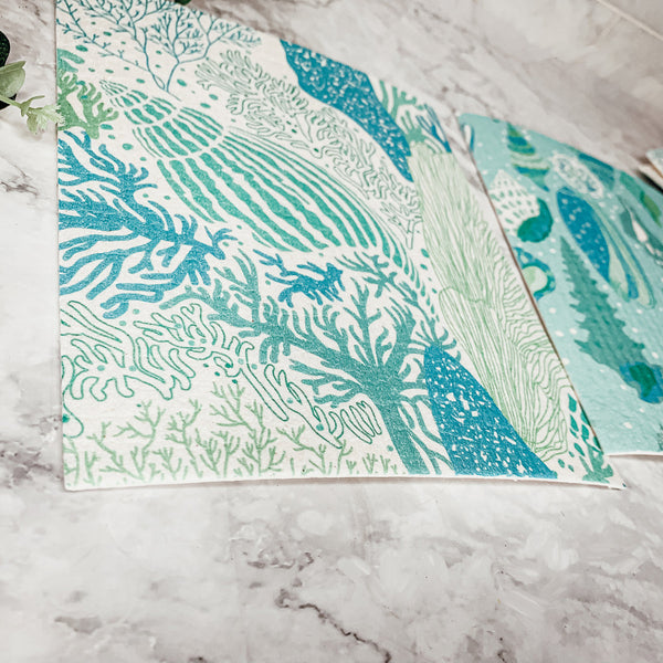 Sea Biodegradable Cloth | Eco-Friendly Reusable Sponge | GenTree Home*