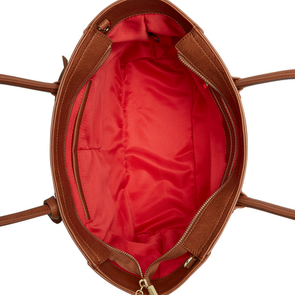 Eufala Brown Vegan Tote Bag | Ethical Luxury | GenTree Home