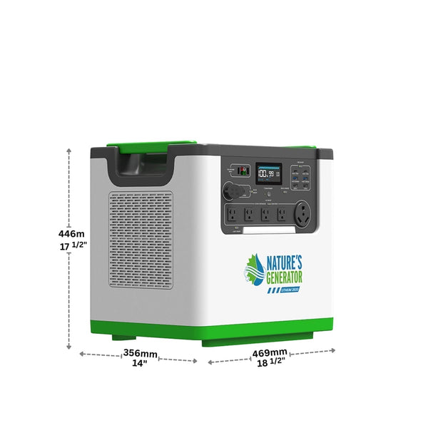 Nature's Generator L3600 power station, view 8
