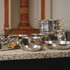 Mauviel 1830 M'COOK B 5-Ply 5-Piece Cookware Set With Brass Handles