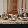 Mauviel 1830 M'COOK B 5-Ply 5-Piece Cookware Set With Brass Handles