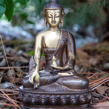 Medicine Brass Buddha | Tranquil Presence & Inner Calm | GenTree Home