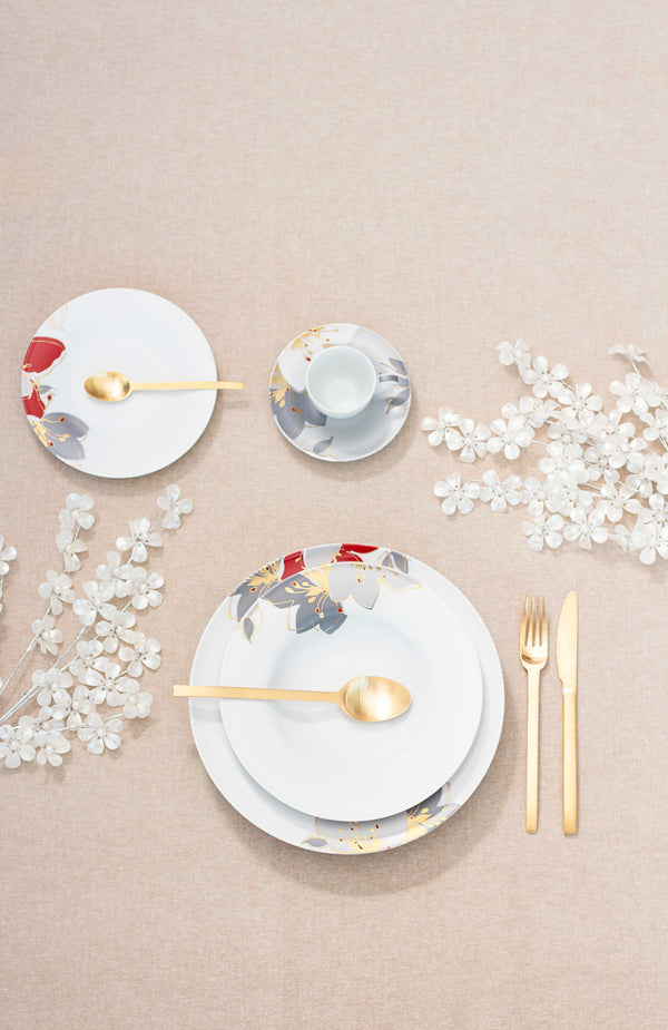 CASANOI Nectar porcelain dinnerware set, service for 4, view 8