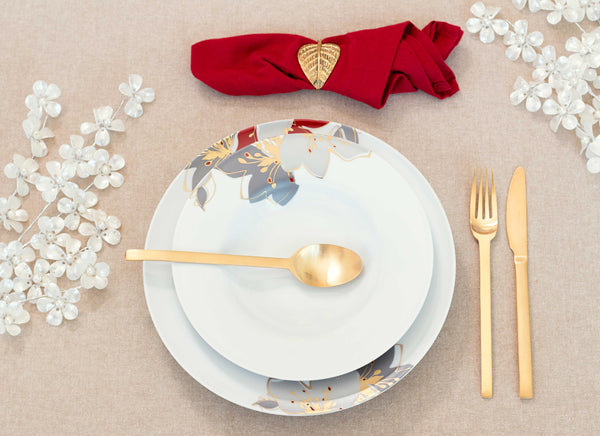CASANOI Nectar porcelain dinnerware set, service for 4, view 9