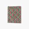 Banyan and Birch Noor hand-block printed linen table runner in olive and pink