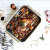CRISTEL 3-ply stainless steel roasting pan with adjustable folding rack
