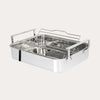 CRISTEL stainless steel roasting pan with riveted handles