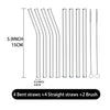 Close-up of durable, heat-resistant borosilicate glass straw, shatter-resistant and BPA-free
