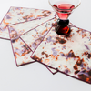 Goldie Home Rose Marble casual linen napkins, set of 4, view 2
