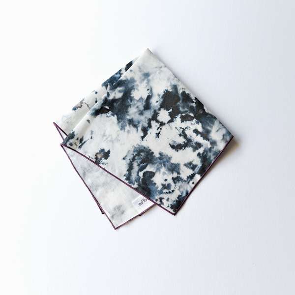 Goldie Home Grey Marble linen dinner napkin, view 2