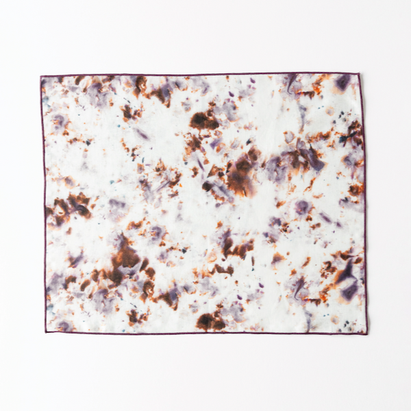 Goldie Home Rose Marble linen placemat, 15 x 18 inches