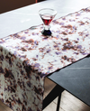 Goldie Home Rose Marble linen table runner, 16 x 90 inches, view 2
