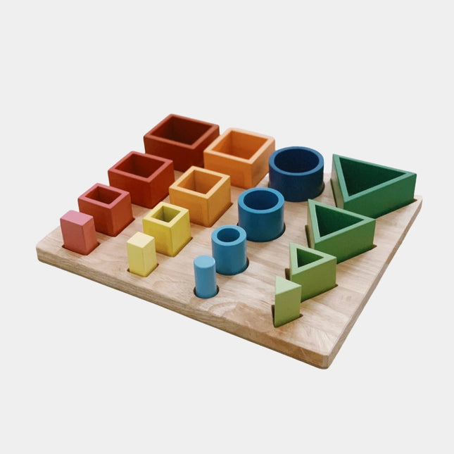 3D Sorting & Nesting Board | Montessori Toy | GenTree Home