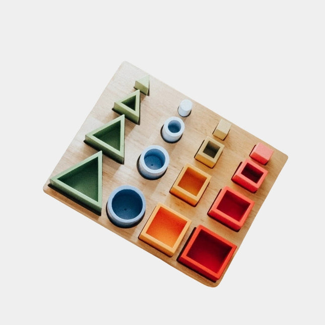 3D Sorting & Nesting Board | Montessori Toy | GenTree Home