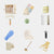 Eco-friendly zero-waste starter kit featuring bamboo utensils, stainless steel straws, and organic cotton produce bags