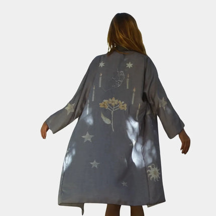 Eco-Certified Silk Robe | Tailored Summer Elegance | GenTree Home