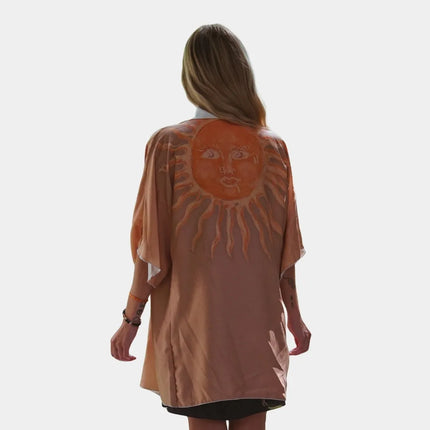 Silk Sun-Print Kimono | Ethical Wearable Art | GenTree Home