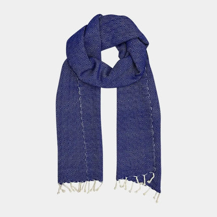 Organic Cotton Diamond Scarf | Handwoven Artisan Luxury | GenTree Home
