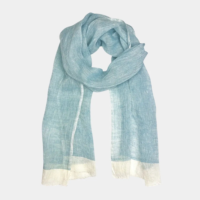 Handwoven Linen Scarf | Ethiopian Artisan Luxury | GenTree Home