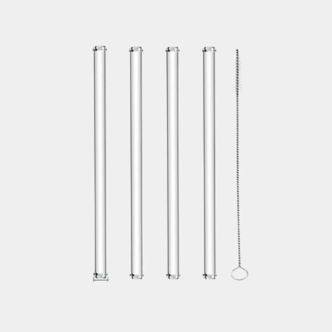 5.9" Reusable Glass Straws | Eco-Friendly Sip | GenTree Home