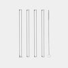 5.9-inch reusable glass straws in sustainable borosilicate glass, eco-friendly drinkware for cocktails