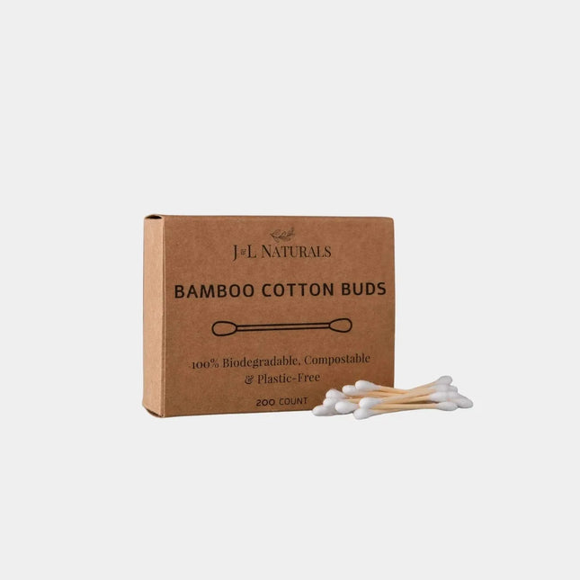 Bamboo Cotton Buds 200-Pack | Eco-Friendly Swabs | GenTree Home