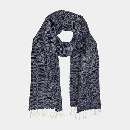 Organic Cotton Diamond Scarf | Handwoven Artisan Luxury | GenTree Home