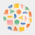 Bamboo plate set in Chips (Terrazzo) and Doodles prints, 4-piece sustainable organic fiber dinnerware