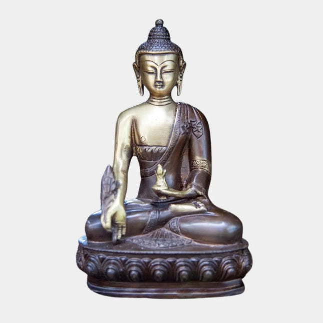 Medicine Brass Buddha | Tranquil Presence & Inner Calm | GenTree Home
